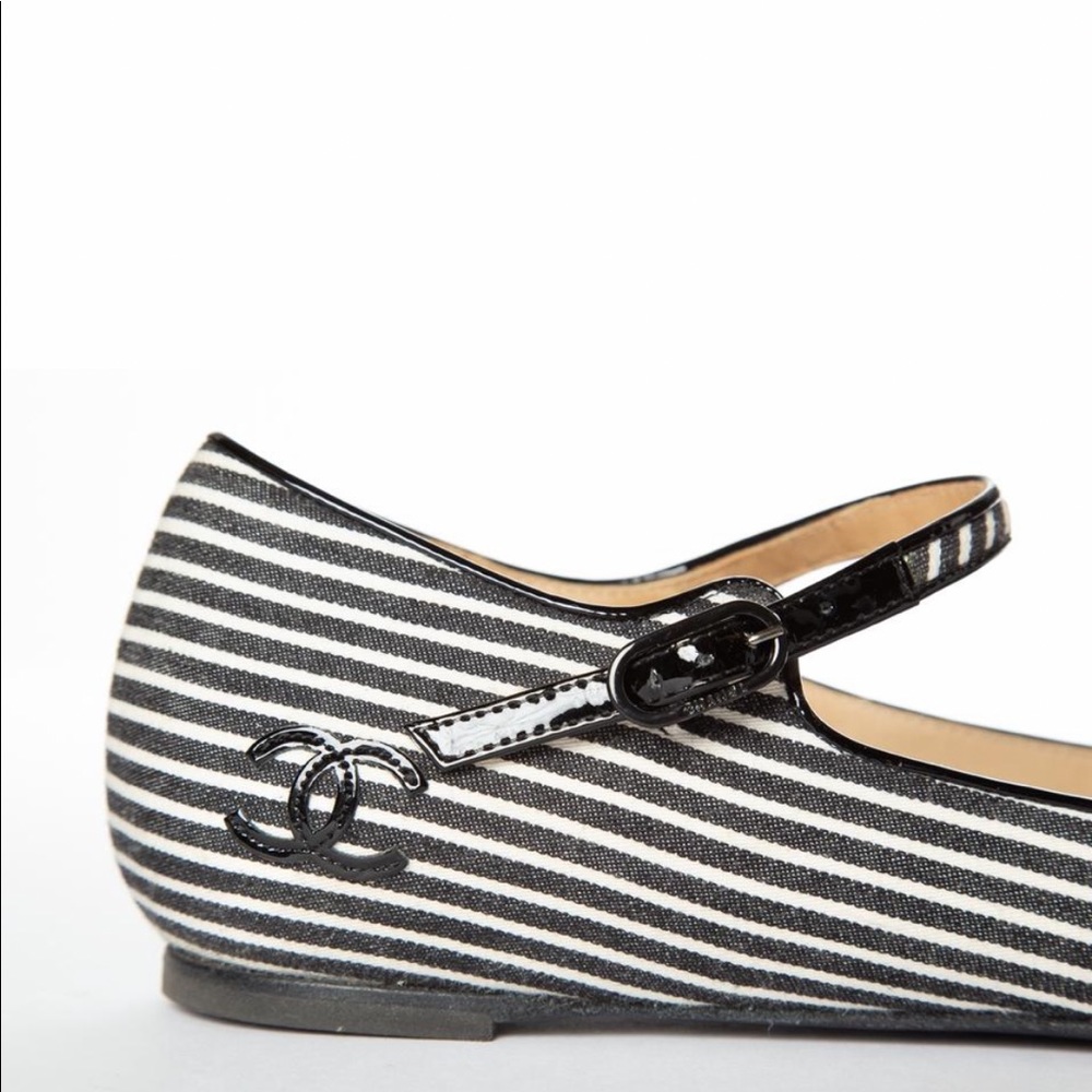 🔖SOLD🔖 EUC! Chanel Mary Jane Flats 39 - Picture 3 of 15